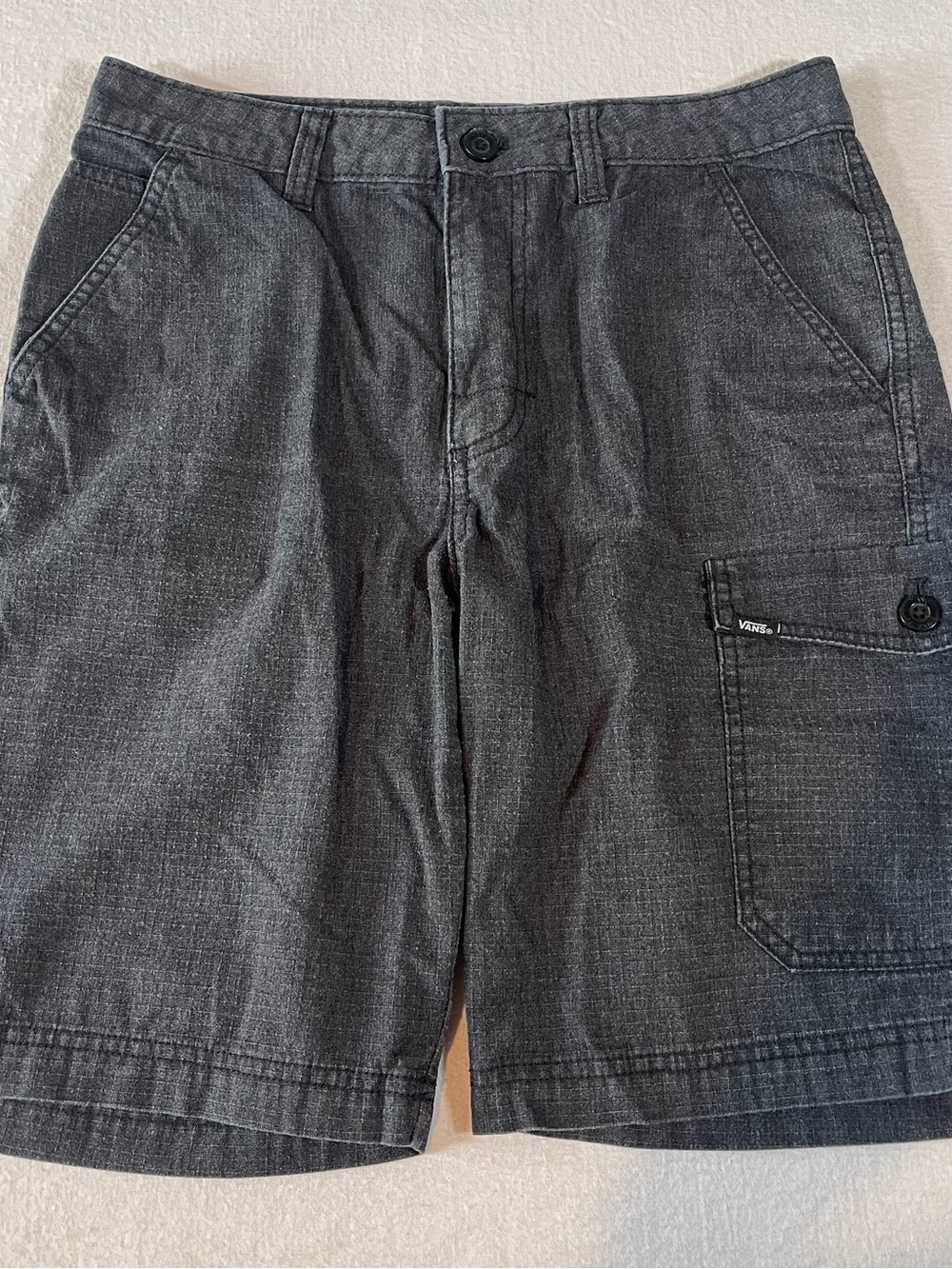 Vans Boys Cargo Shorts Dark Gray Size 16